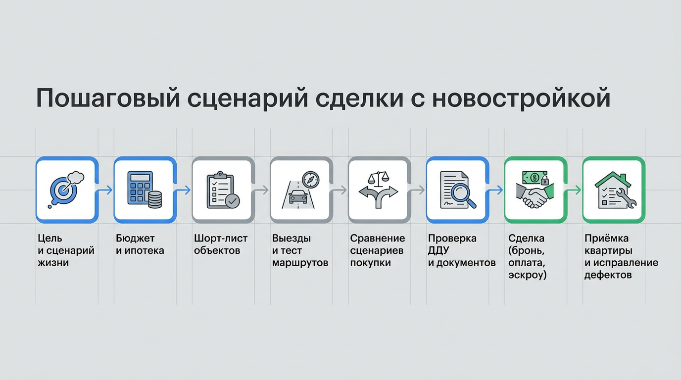 Пошаговый сценарий сделки с новостройкой